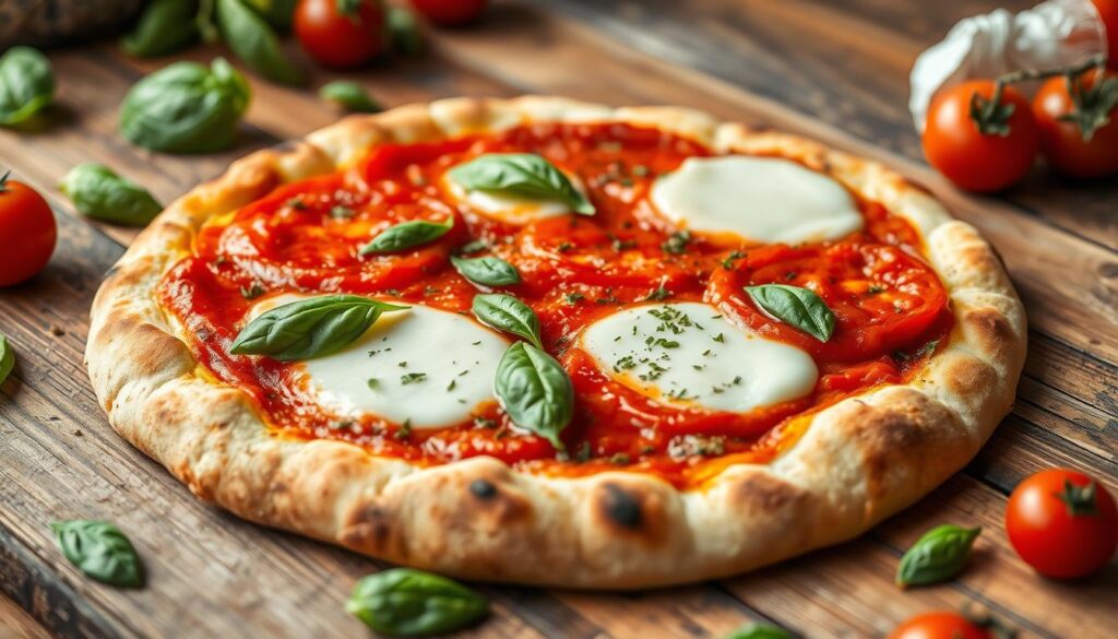 Margherita Flatbread with Fresh Basil